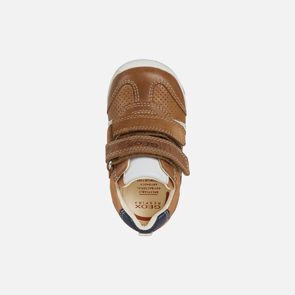 Tenis Geox Bebe Marrom - New Balu Boy - SFCOP8254